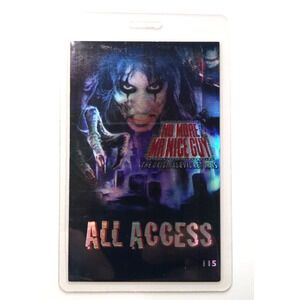 Alice Cooper Evil Returns Backstage Pass Original Vintage UNUSED 2011 Hard Rock
